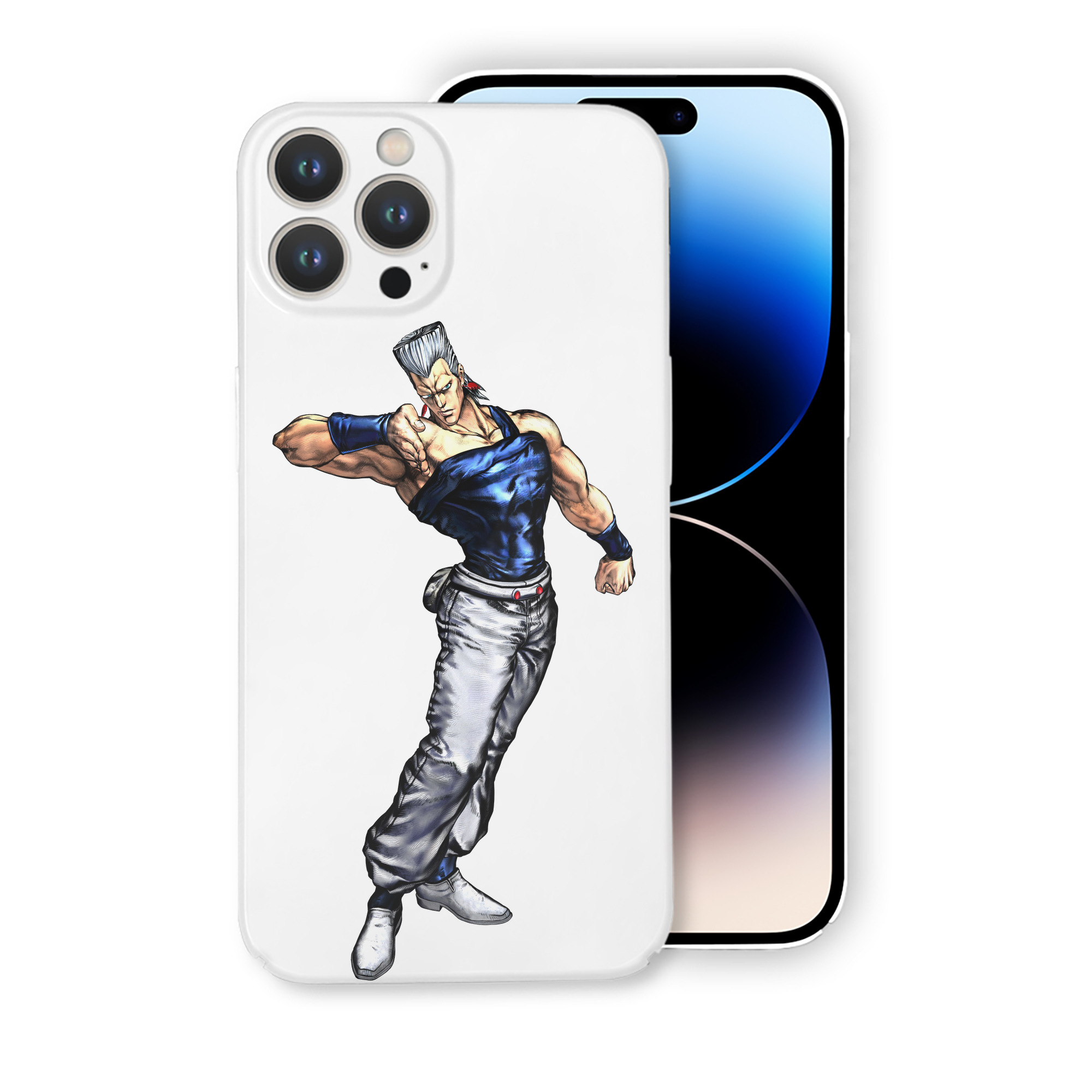 （画像用） ジョジョの奇妙な冒険 ジャン＝ピエール?ポルナレフ JoJo's Bizarre Adventure Jan Pierre Polnareff 【iPhone 14シリーズ対応】ハードケース